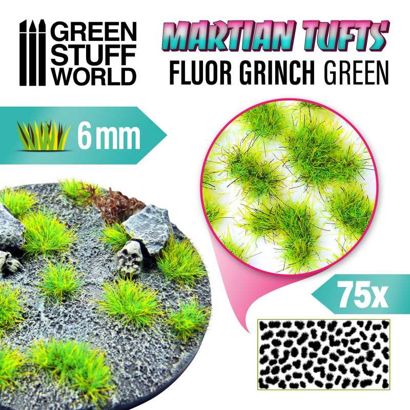 Matas Arbustos Autoadhesivas Alien - Fluor Grinch - 6mm - GSW