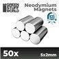 Imanes Neodimio 5x2mm 50 unidades - GSW Imanes Neodimio 5x2mm 50 unidades - GSW