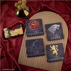 Set Posavasos Casas - Juego de Tronos