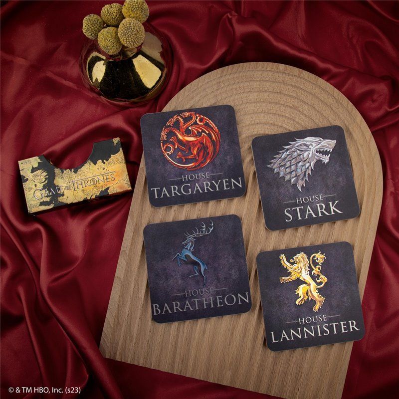 Set Posavasos Casas - Juego de Tronos