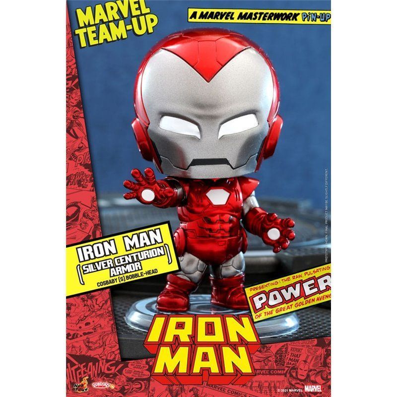 Iron Man Silver Centurion Armor - Hot Toys Cosbaby Figura Iron Man Silver Centurion Armor - Hot Toys Cosbaby Figura