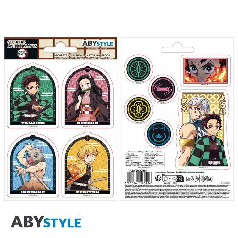 Set de Pegatinas de Kimetsu No Yaiba - Demon Slayer - Guardianes de la Noche Set de Pegatinas de Kimetsu No Yaiba - Demon Slayer - Guardianes de la Noche