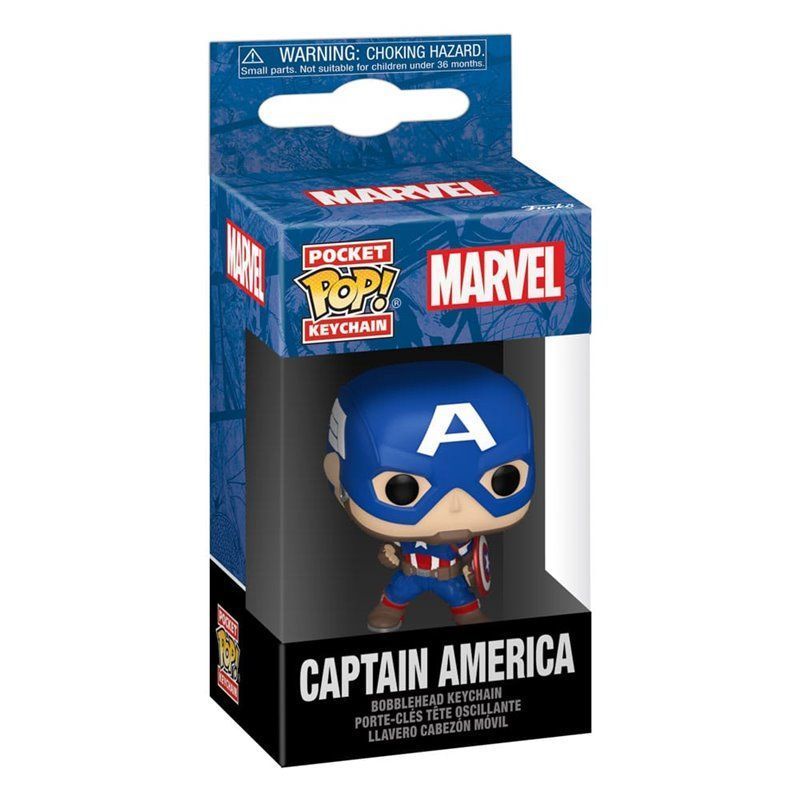 Funko Pop! Llavero Capitán América - Captain America - Marvel