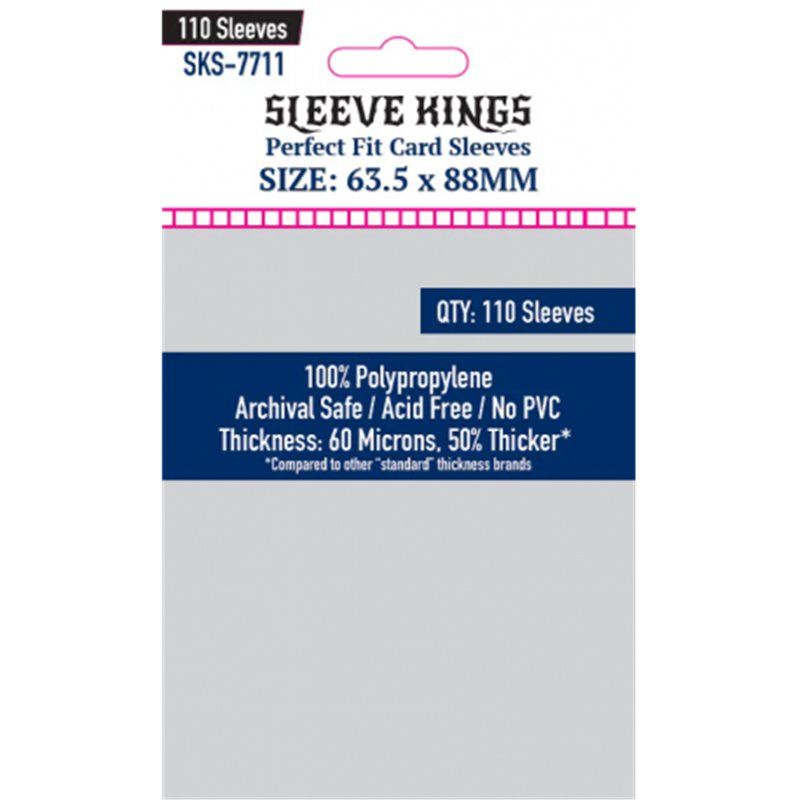 Fundas Sleeve Kings Tamaño Stardard Perfect Fit - 63,5 x 88 mm Fundas Sleeve Kings Tamaño Stardard Perfect Fit - 63,5 x 88 mm