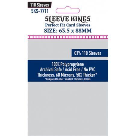 Fundas Sleeve Kings Tamaño Stardard Perfect Fit - 63,5 x 88 mm
