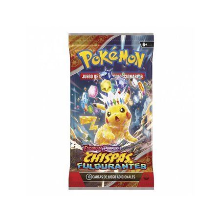 Pokemon Escarlata y Púrpura Chispas Fulgurantes - Sobre 10 Cartas Castellano