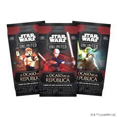 Star Wars Unlimited: El Ocaso de la República - Sobre de 16 Cartas en Español