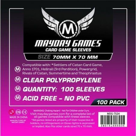Fundas Mayday Games Tamaño Square 70 x 70 mm