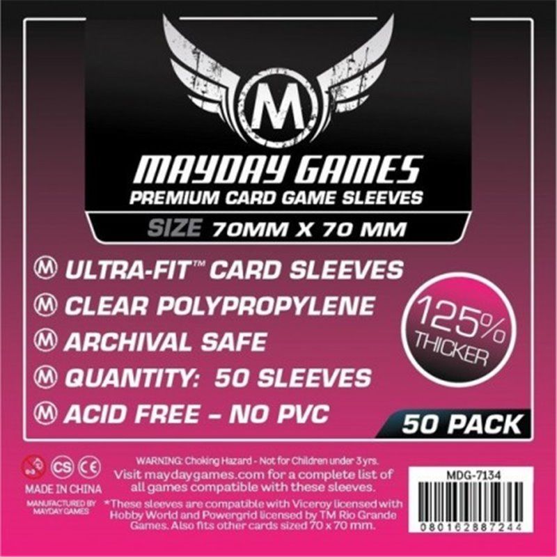 Fundas Mayday Games Premium Tamaño Square 70 x 70 mm Fundas Mayday Games Premium Tamaño Square 70 x 70 mm