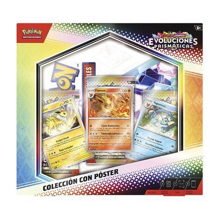 Pokemon Escarlata y Púrpura - Evoluciones Prismáticas Colección con Póster Castellano