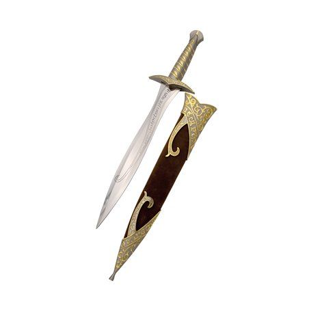 Daga Dardo de Frodo Vaina Terciopelo Marrón - El Señor de los Anillos 51 cm
