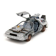 Regreso al Futuro III Réplica DeLorean Time Machine Railroad Wheels 1/24 Jada
