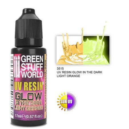 Resina Ultravioleta Naranja Claro Glow - GSW