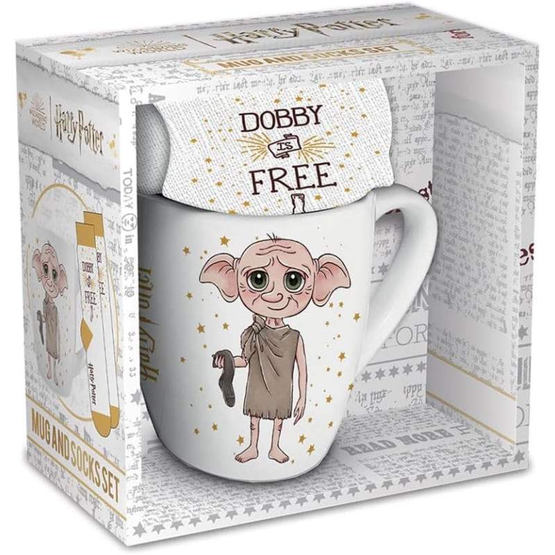 Taza + Calcetines Dobby - Harry Potter