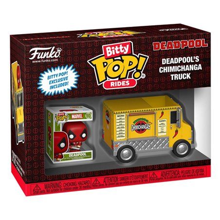 Funko Bitty Pop! Rides Deadpool with Chimichanga Truck - Marvel