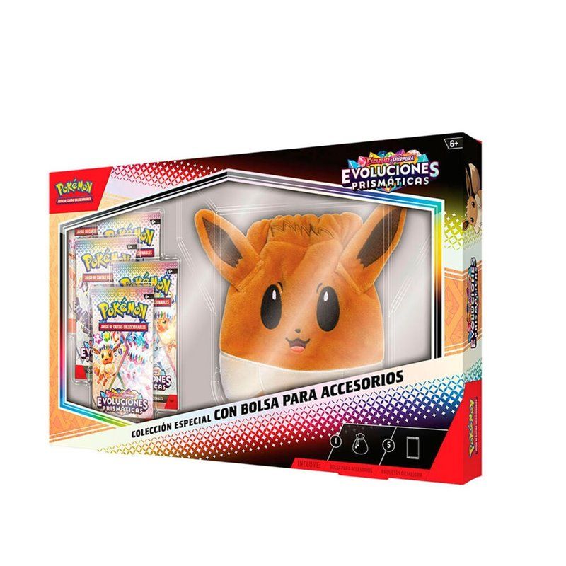 Pokemon Escarlata y Púrpura Evoluciones Prismáticas - Colección Especial con Bolsa Castellano Pokemon Escarlata y Púrpura Evoluciones Prismáticas - Colección Especial con Bolsa Castellano