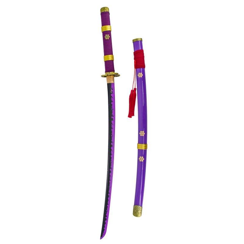 Katana con filo Enma Lila Zoro Funcional 106 cm - One Piece Katana con filo Enma Lila Zoro Funcional 106 cm - One Piece