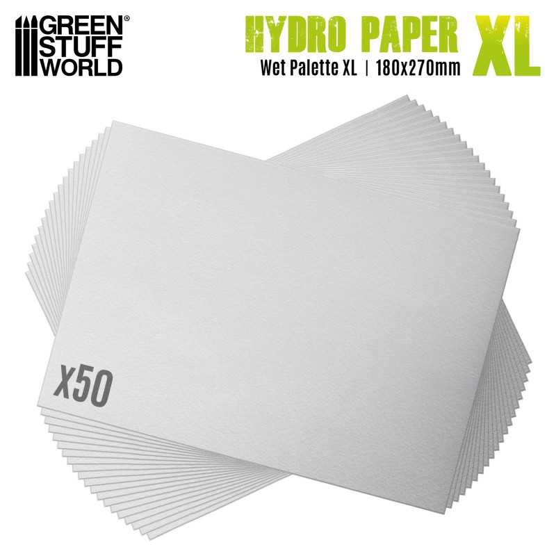 Hidro Papel XL para Paleta Húmeda (x50) - GSW Hidro Papel XL para Paleta Húmeda (x50) - GSW