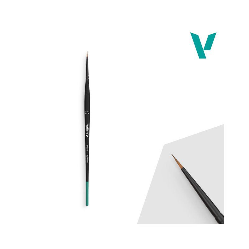 Pincel Detalle Redondo 3/0 - Vallejo Synthethic Brush