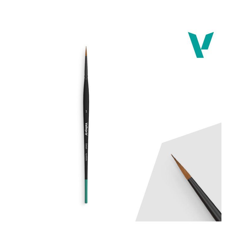 Pincel Detalle Redondo 1 - Vallejo Synthethic Brush