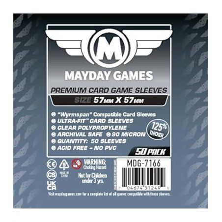 Fundas Mayday Games Premium Tamaño Wyrmspan 57 x 57 mm