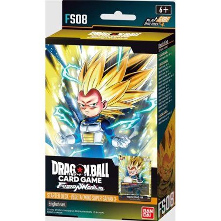 Dragon Ball Super Fusion World - FS08 Starter Deck Vegeta Mini Super Saiyan 3 - Baraja