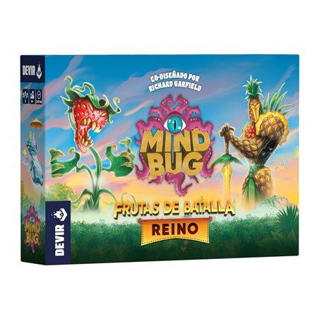Mindbug Frutas de Batalla: Reino - Juego de Mesa