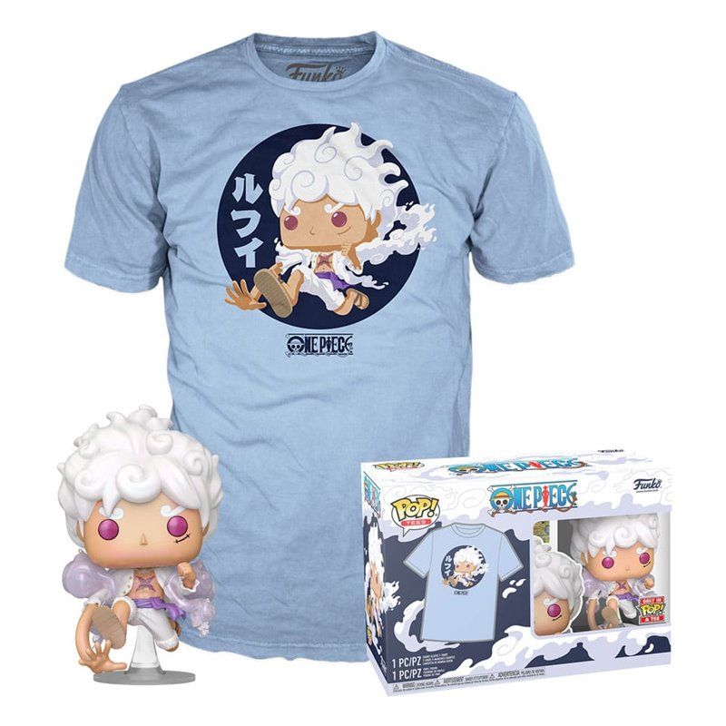 Funko Pop! & Tee Luffy Gear 5 - One Piece - Exclusive 10cm Funko Pop! & Tee Luffy Gear 5 - One Piece - Exclusive 10cm