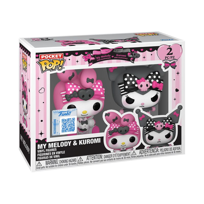 Funko Pop! Keychain My Melody & Kuromi - Hello Kitty and Friends - Pack de 2 Funko Pop! Keychain My Melody & Kuromi - Hello Kitty and Friends - Pack de 2