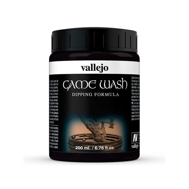 Lavado Negro - Black Wash 200 ml Dipping Formula - Pintura Vallejo Lavado Negro - Black Wash 200 ml Dipping Formula - Pintura Vallejo
