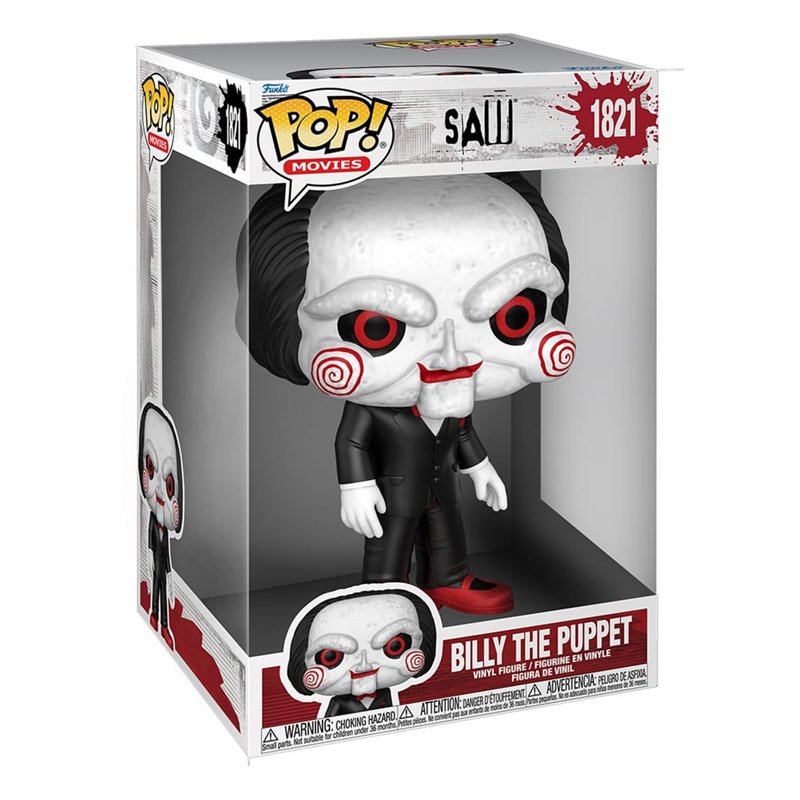 Funko Pop! Billy the Puppet - Saw Figura Super Sized Jumbo 25 cm Funko Pop! Billy the Puppet - Saw Figura Super Sized Jumbo 25 cm