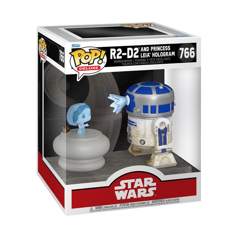 Funko Pop! Deluxe - R2-D2 and Princess Leia Hologram - Star Wars Funko Pop! Deluxe - R2-D2 and Princess Leia Hologram - Star Wars