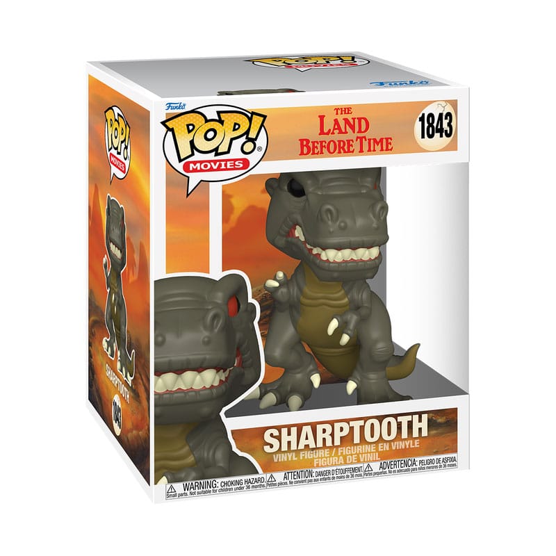 Funko Pop! Super Sized - Sharptooth - En Busca del Valle Encantado - 15 cm Funko Pop! Super Sized - Sharptooth - En Busca del Valle Encantado - 15 cm