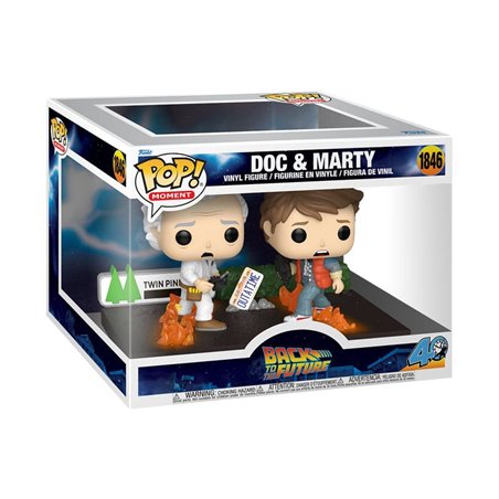 Funko Pop! Moment Doc & Marty - Regreso al Futuro - Back to the Future