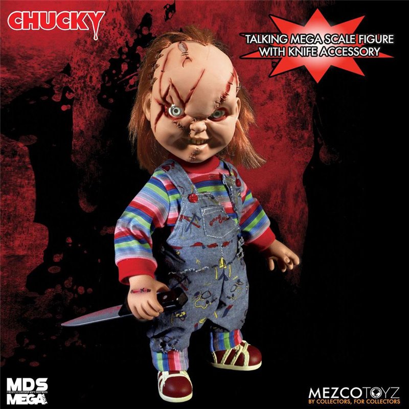 Chucky con sonido - La Novia de Chucky - Mezco Figura 38 cm Chucky con sonido - La Novia de Chucky - Mezco Figura 38 cm