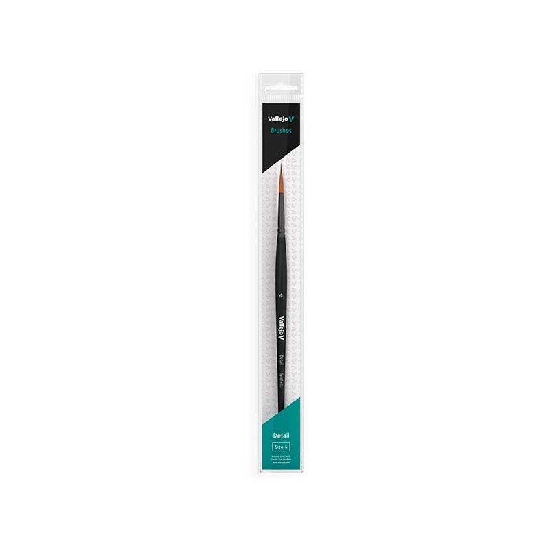 Pincel Detalle Redondo 4 - Vallejo Synthethic Brush