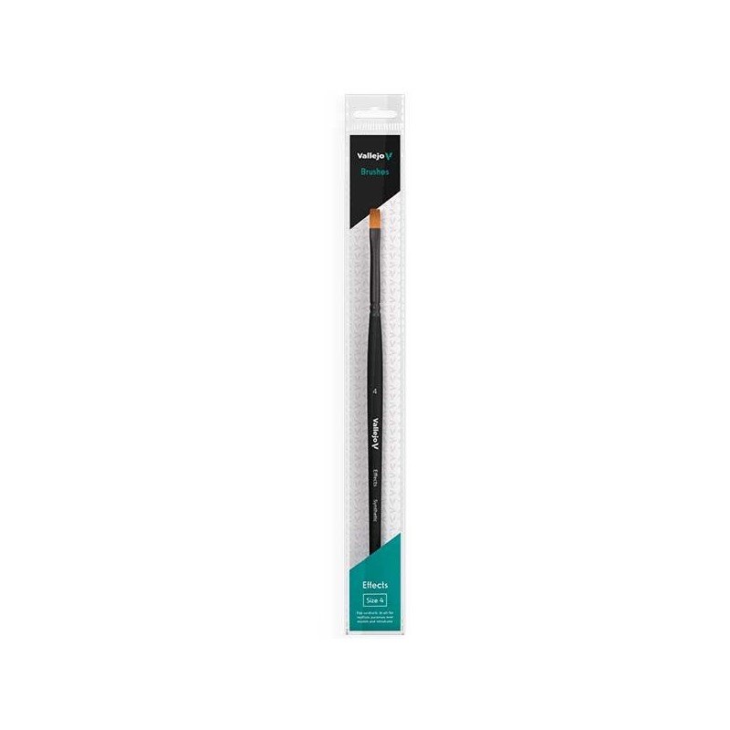 Pincel Effects Rectangular 4 - Vallejo Synthethic Brush Pincel Effects Rectangular 4 - Vallejo Synthethic Brush
