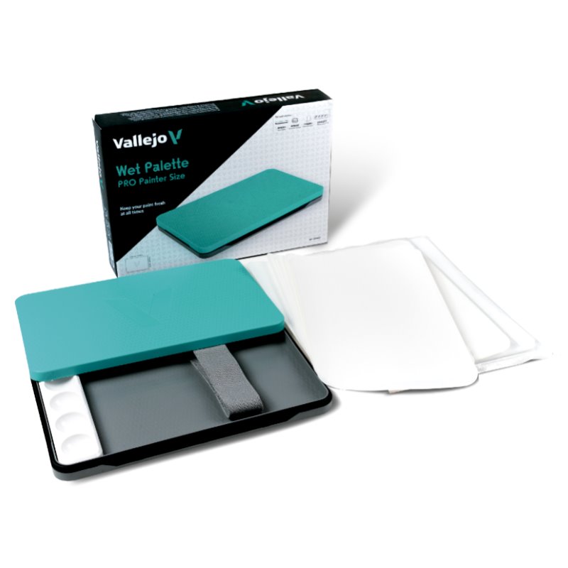 Set Paleta Húmeda Pro Painter - Pintura Vallejo Set Paleta Húmeda Pro Painter - Pintura Vallejo