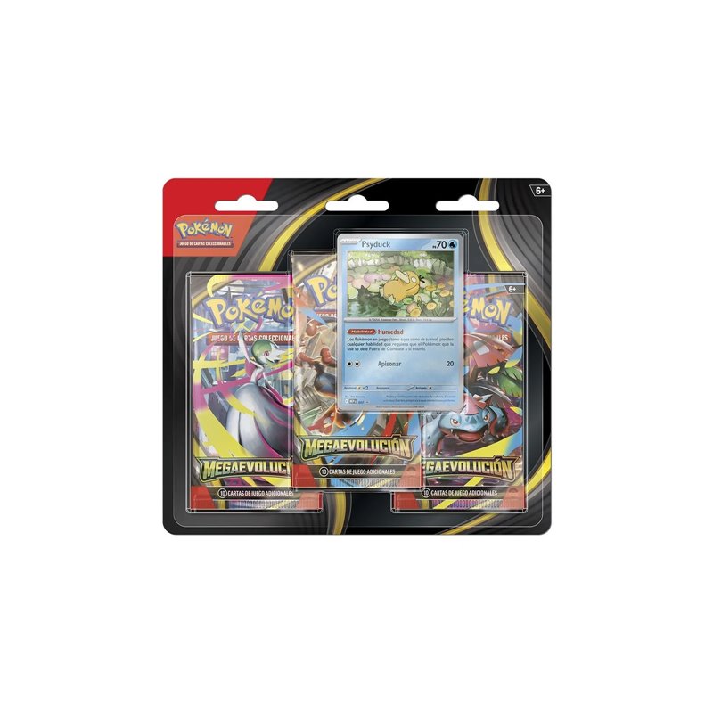 Pokemon Megaevolución - Blister Pack 3 Sobres Castellano