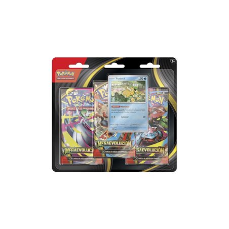 Pokemon Megaevolución - Blister Pack 3 Sobres Castellano