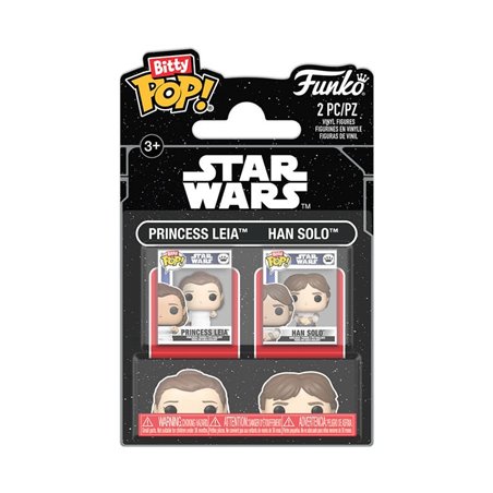 Funko Bitty Pop! Princess Leia & Han Solo - Star Wars