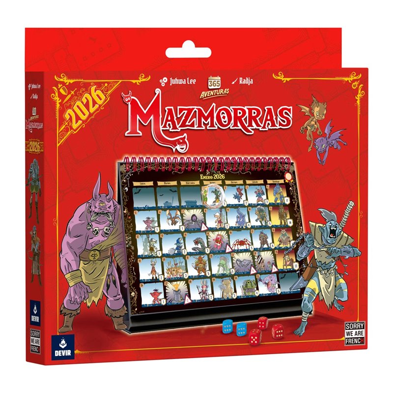 Calendario 365 Aventuras: Mazmorras - Juego de mesa