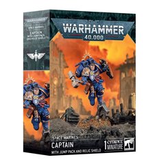 Space Marines Capitán con Propulsor de Salto y Escudo Reliquia - Captain with Jump Pack and Relic Shield