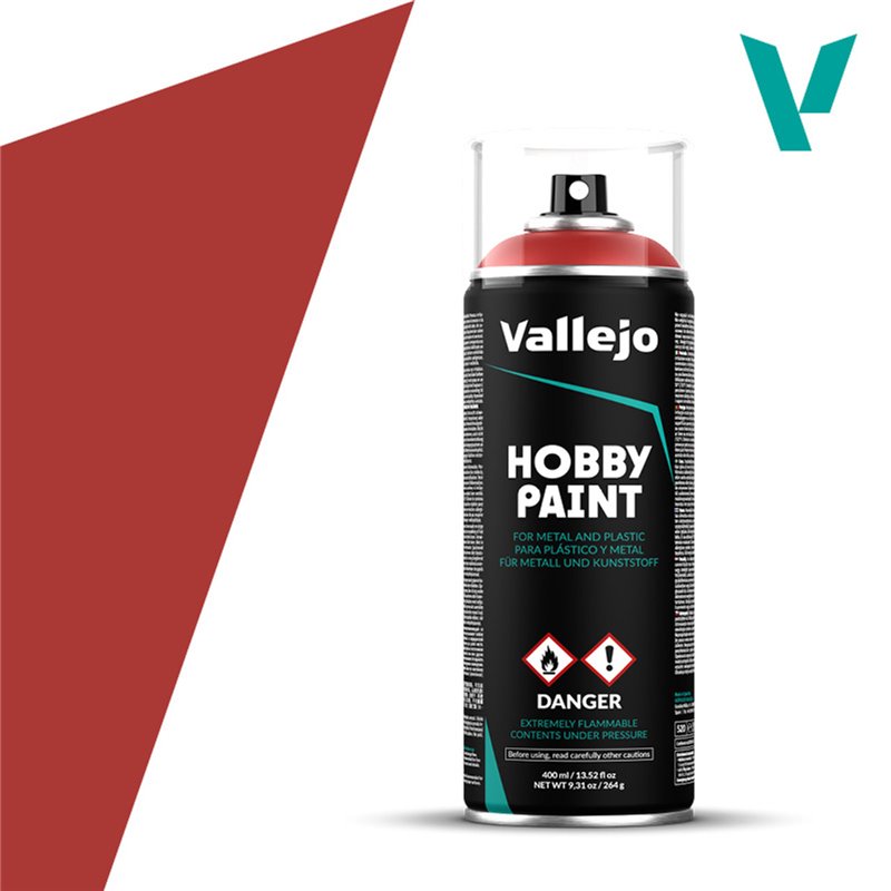 Spray Imprimación Rojo Escarlata - Pintura Vallejo Spray Imprimación Rojo Escarlata - Pintura Vallejo
