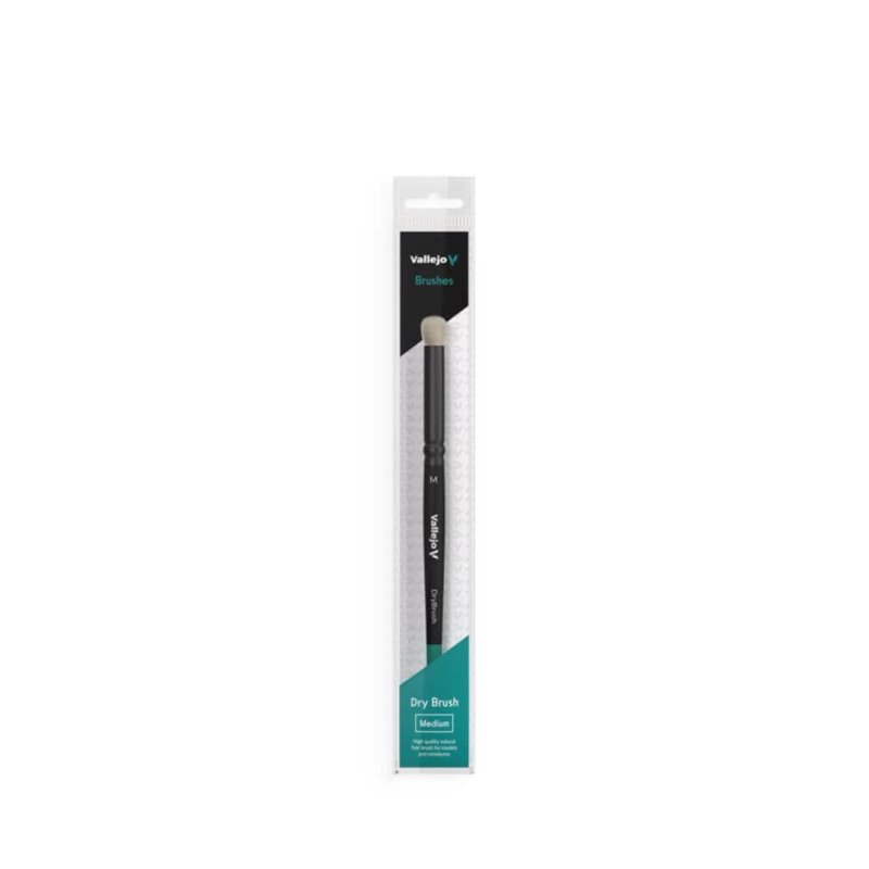 Pincel Dry Brush M (Medium) - Vallejo Natural  Brush