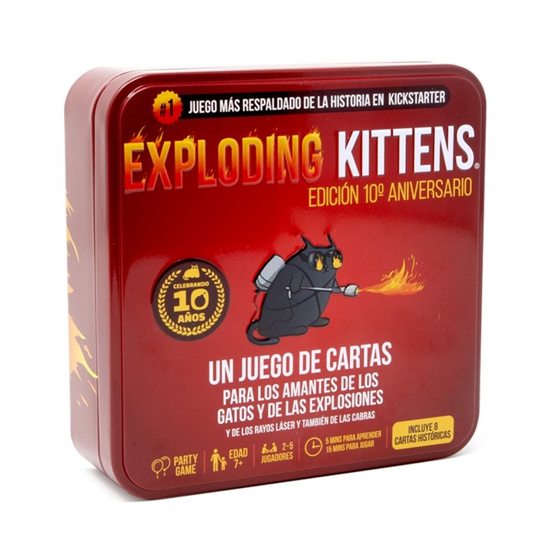 Exploding Kittens Edición 10º Aniversario - Juego de Mesa Exploding Kittens Edición 10º Aniversario - Juego de Mesa