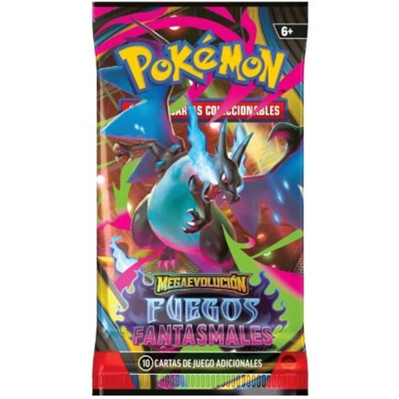 Pokemon Megaevolución Fuegos Fantasmales - Sobres de Cartas de Mejora Castellano