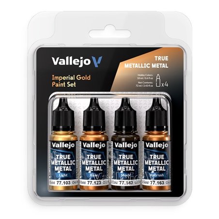 Oro Imperial Set - Imperial Gold Set - True Metallic Metal - Pintura Vallejo