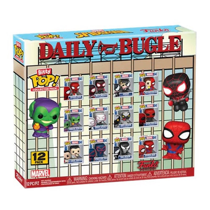 Funko Bitty Pop! Spider-Man & Venom - Marvel Spider-Man Multipack 12 Figuras