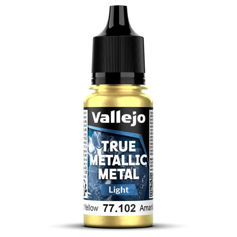 Amarillo Radiante Light - Radiant Yellow - True Metallic Metal - Pintura Vallejo Amarillo Radiante Light - Radiant Yellow - True Metallic Metal - Pintura Vallejo